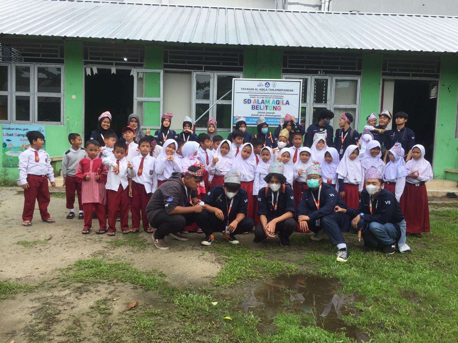 Berkunjung ke sekolah alam Aqila Tanjungpandan