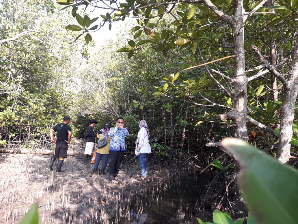 Bersama anggota HKm PNPA Mangrove dan Tim KKP Belitung